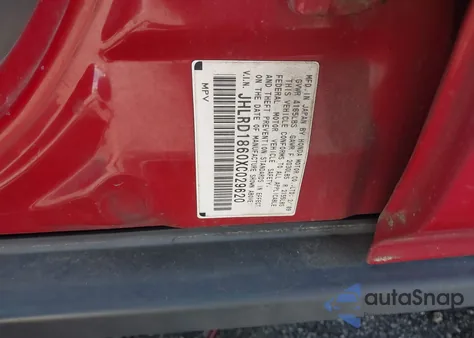 1999 Honda Cr-V Ex from USA, damaged, VIN JHLRD1860XC029620